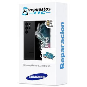 Cambio Modulo conector de carga y micro original Samsung Galaxy S22 Ultra 5G S908