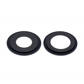 Set Lentes camara trasera con marco iPhone 12 color Negro