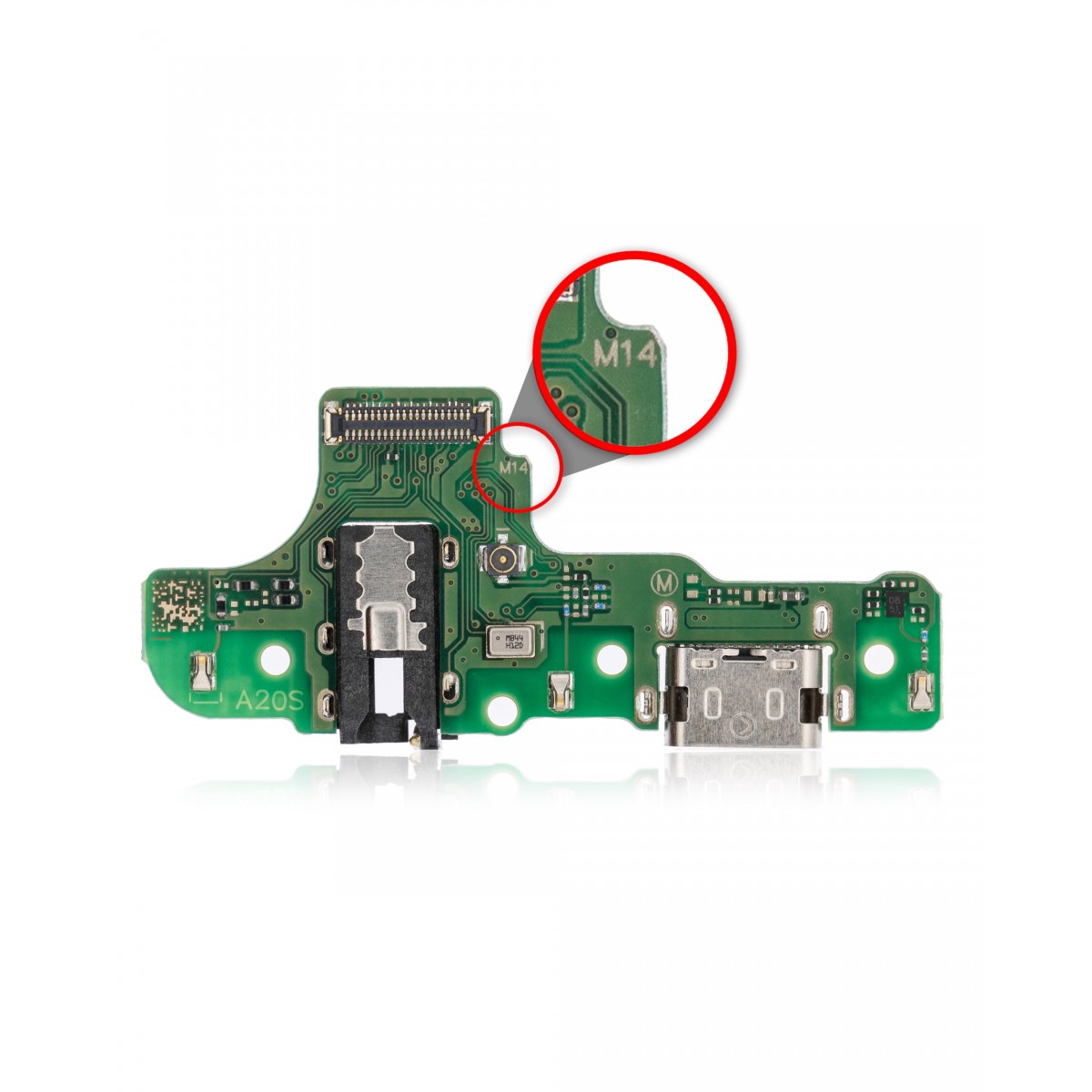 Modulo conector de carga Samsung Galaxy A20s A207F (Version M14)
