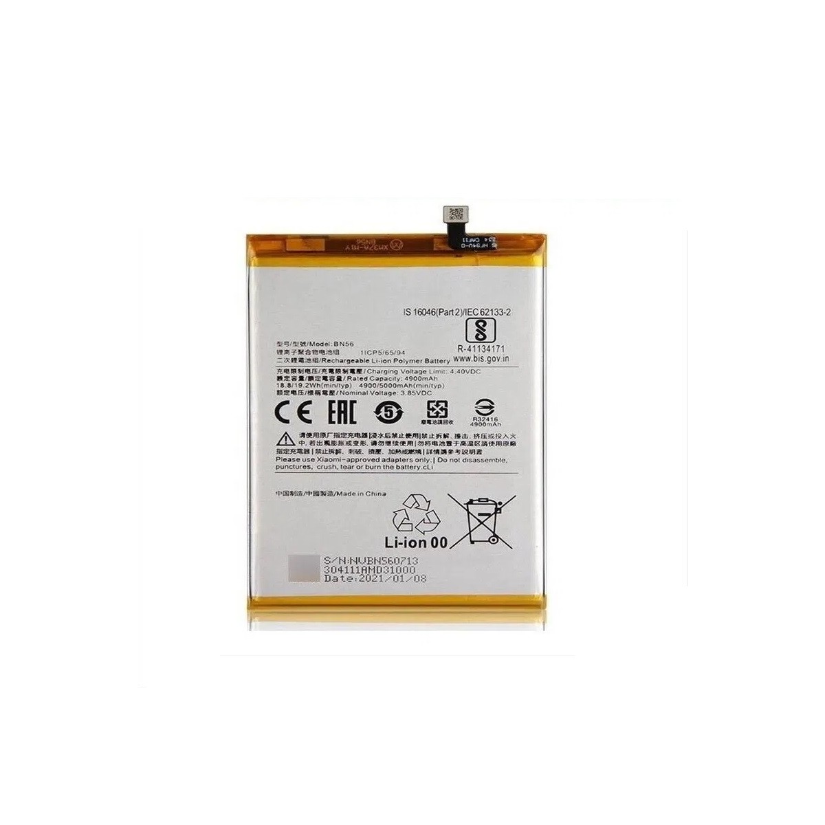 Bateria BN56 Xiaomi Redmi A1 Redmi 9A Redmi 9C calidad Premium