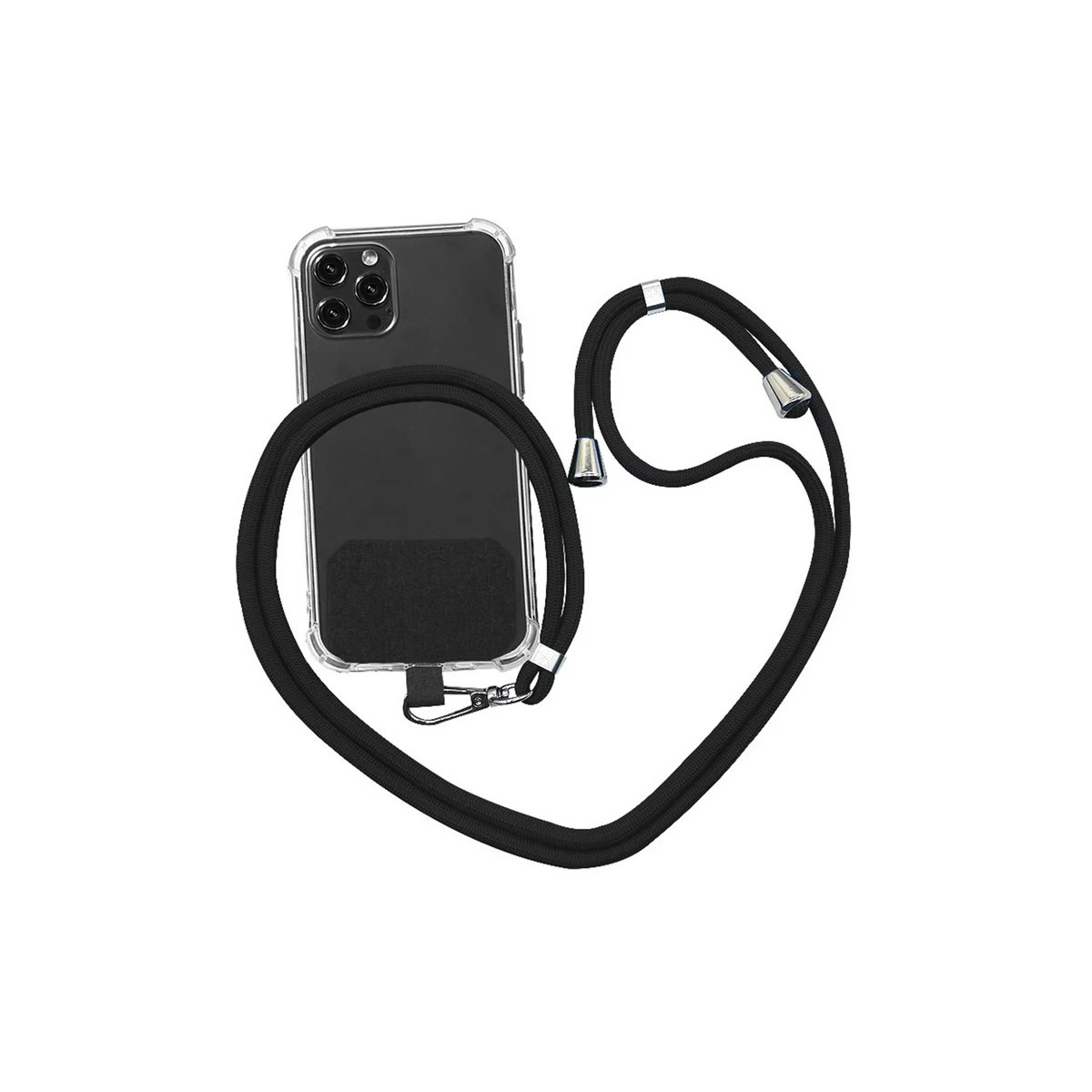 Funda protectora silicona transparente con cordon iPhone Xs Max