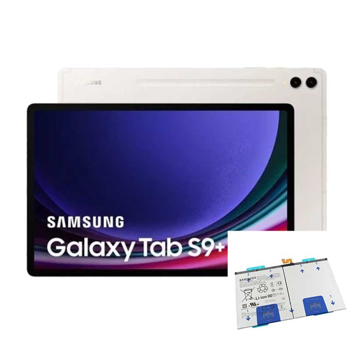 Cambio bateria original Samsung Galaxy Tab S9+ 12.4" (2023) (SM-X810, SM-X816) Service Pack 