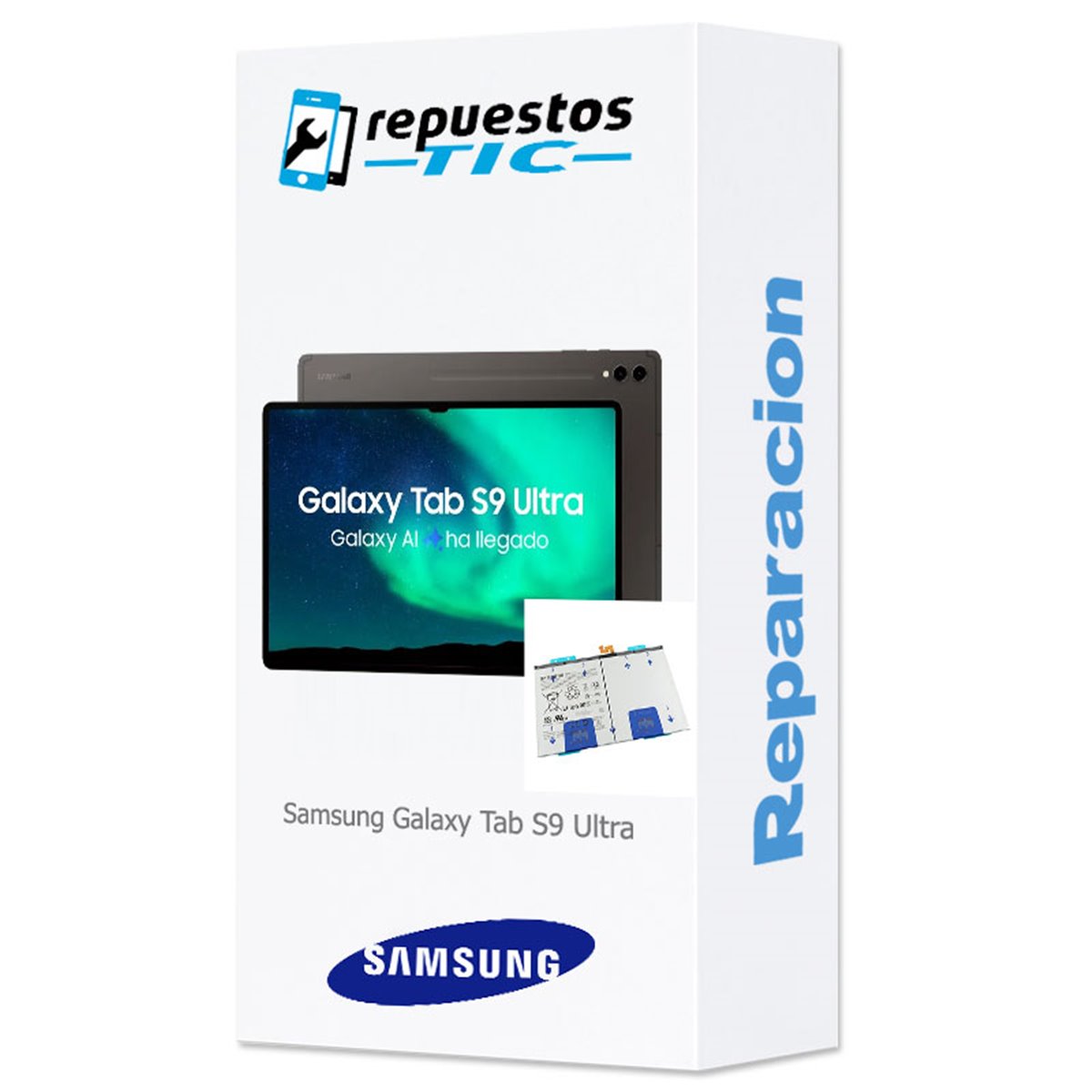 Cambio bateria original Samsung Galaxy Tab S9 Ultra 14.6" (2023) (SM-X910, SM-X916, SM-X918) Service Pack 