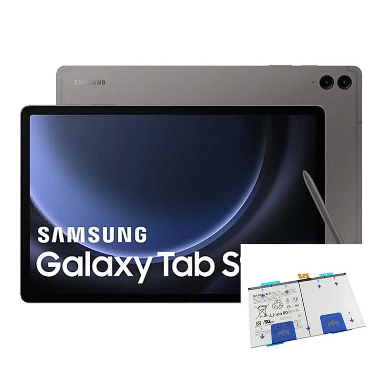 Cambio bateria original Samsung Galaxy Tab S9 FE+ 12.4" (2023) (SM-X610, SM-X616B) Service Pack 