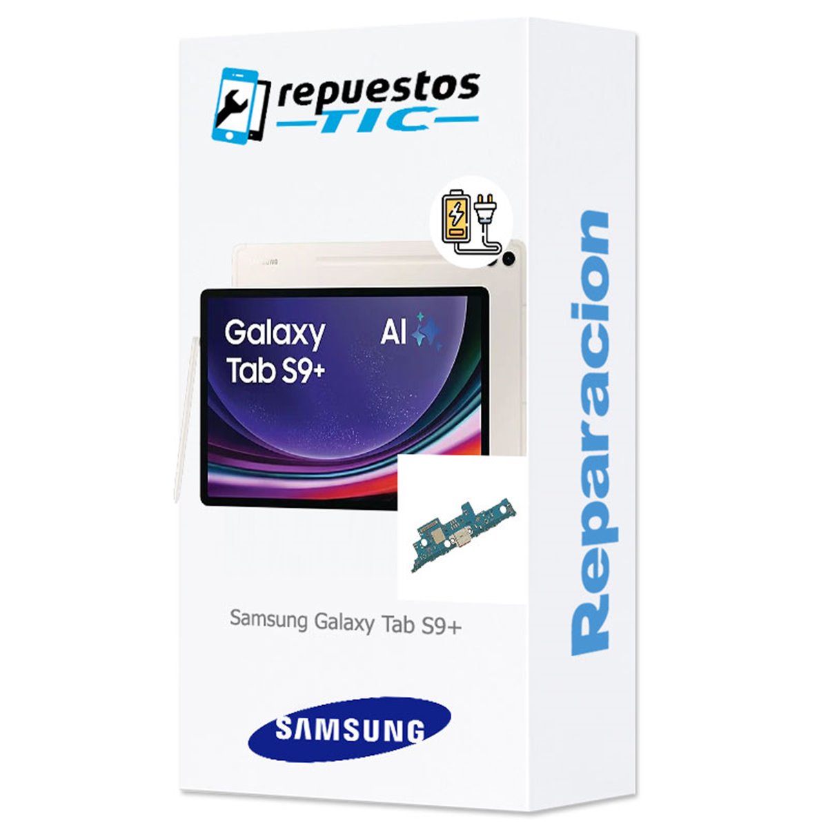 Cambio de conector de carga Samsung Galaxy Tab S9+ 12.4" (2023) (SM-X810, SM-X816) 