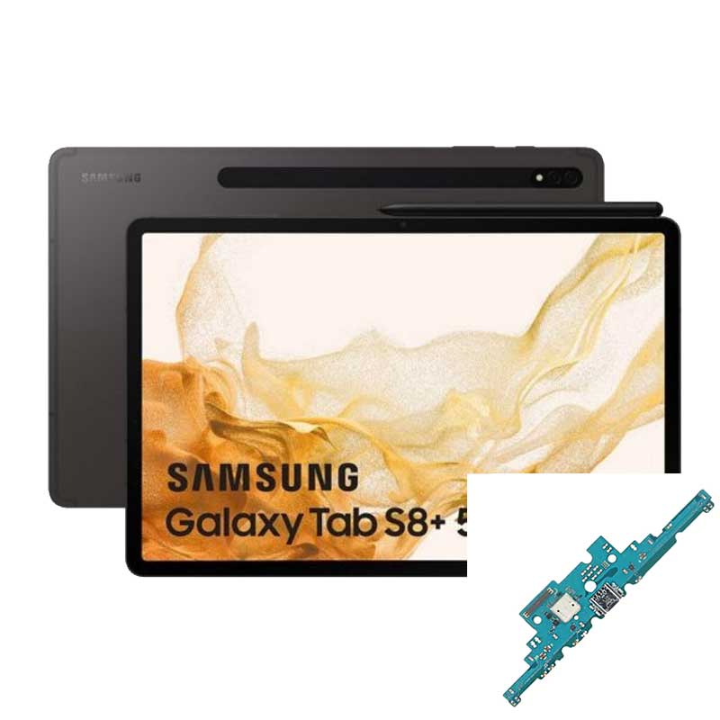 Cambio de conector de carga Samsung Galaxy Tab S8+ 12.4" (2022) (SM-X800, SM-X806) 