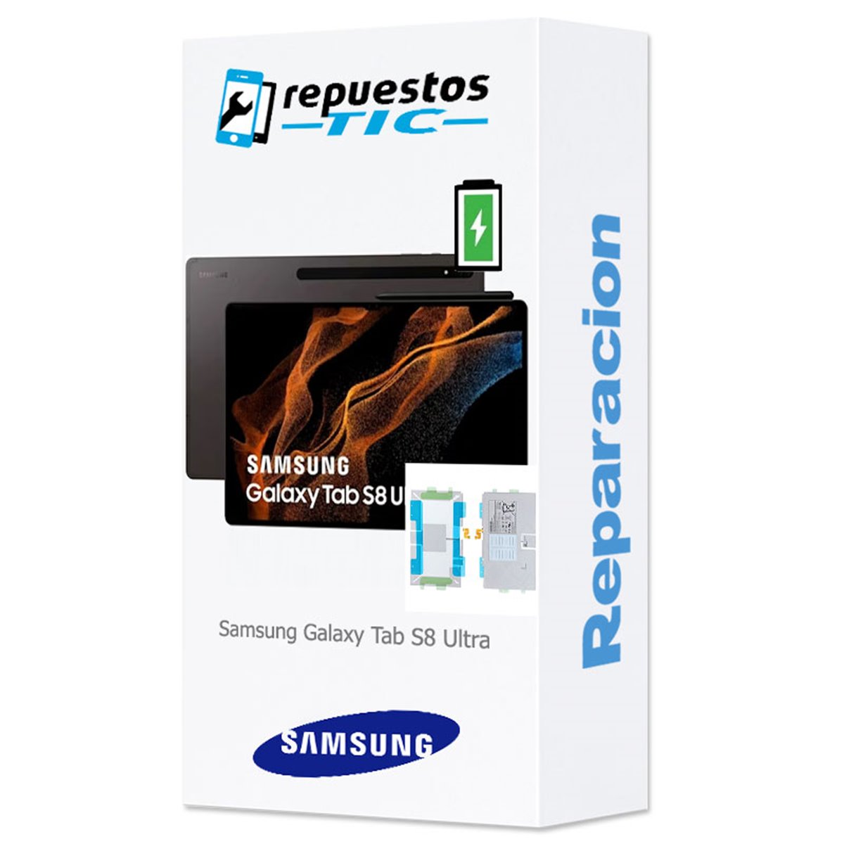 Cambio bateria original Samsung Galaxy Tab S8 Ultra 14.6" (2022) (SM-X900, SM-X906) Service Pack 
