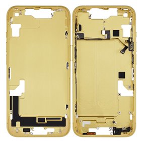 Chasis iPhone 14 con tapa trasera (sin componentes) Amarillo