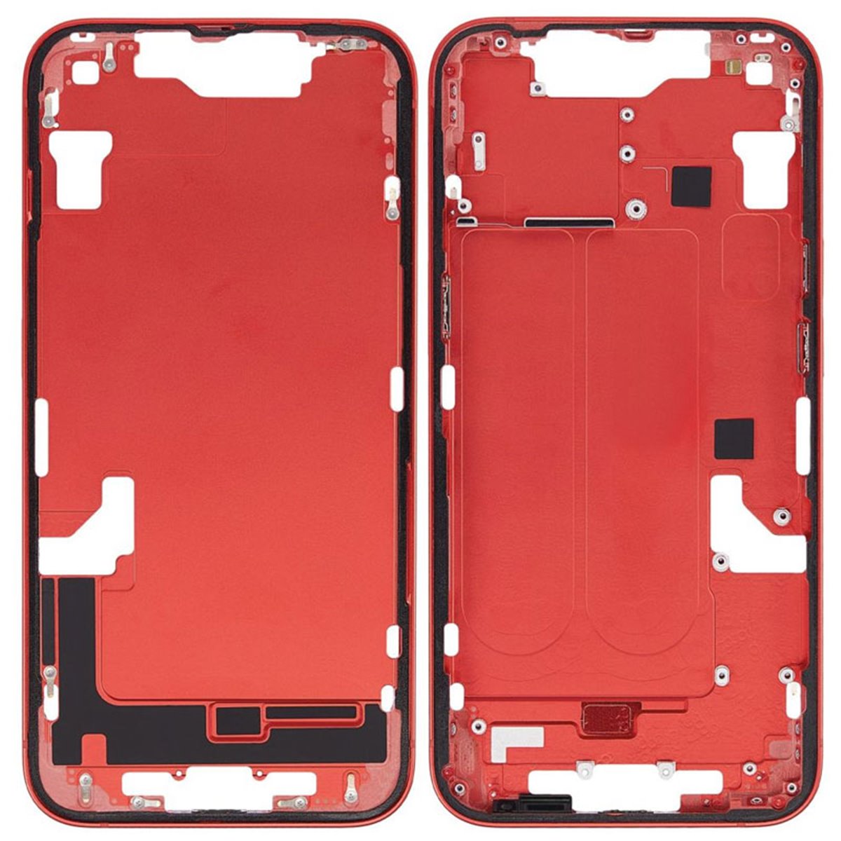 Chasis iPhone 14 con tapa trasera (sin componentes) Rojo