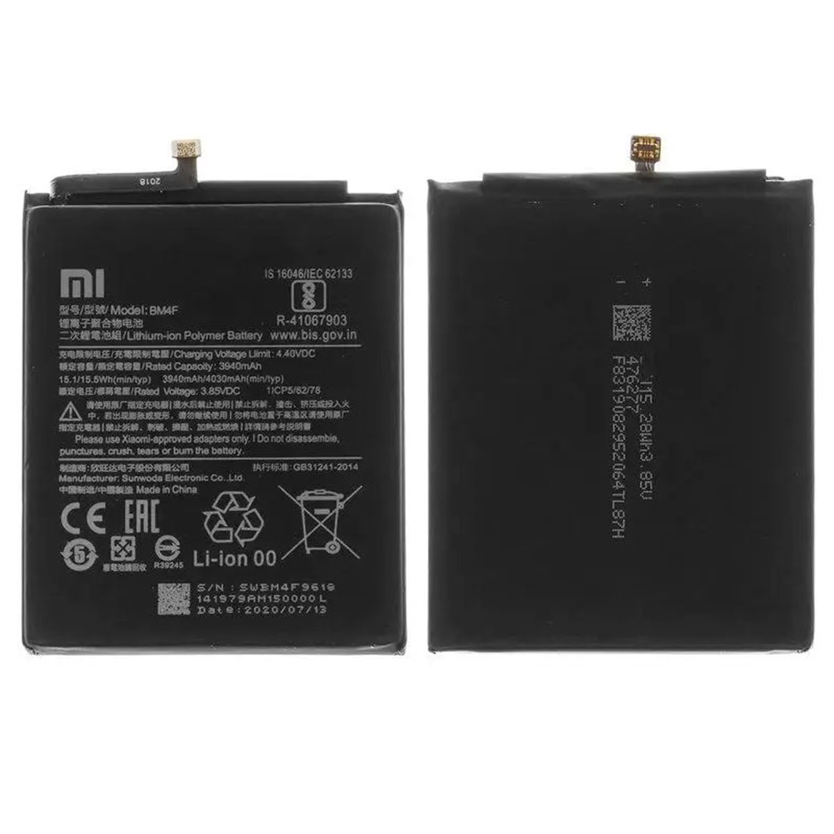Bateria original BM4F Xiaomi Mi A3/ Mi 9 Lite Mobile Service Part 
