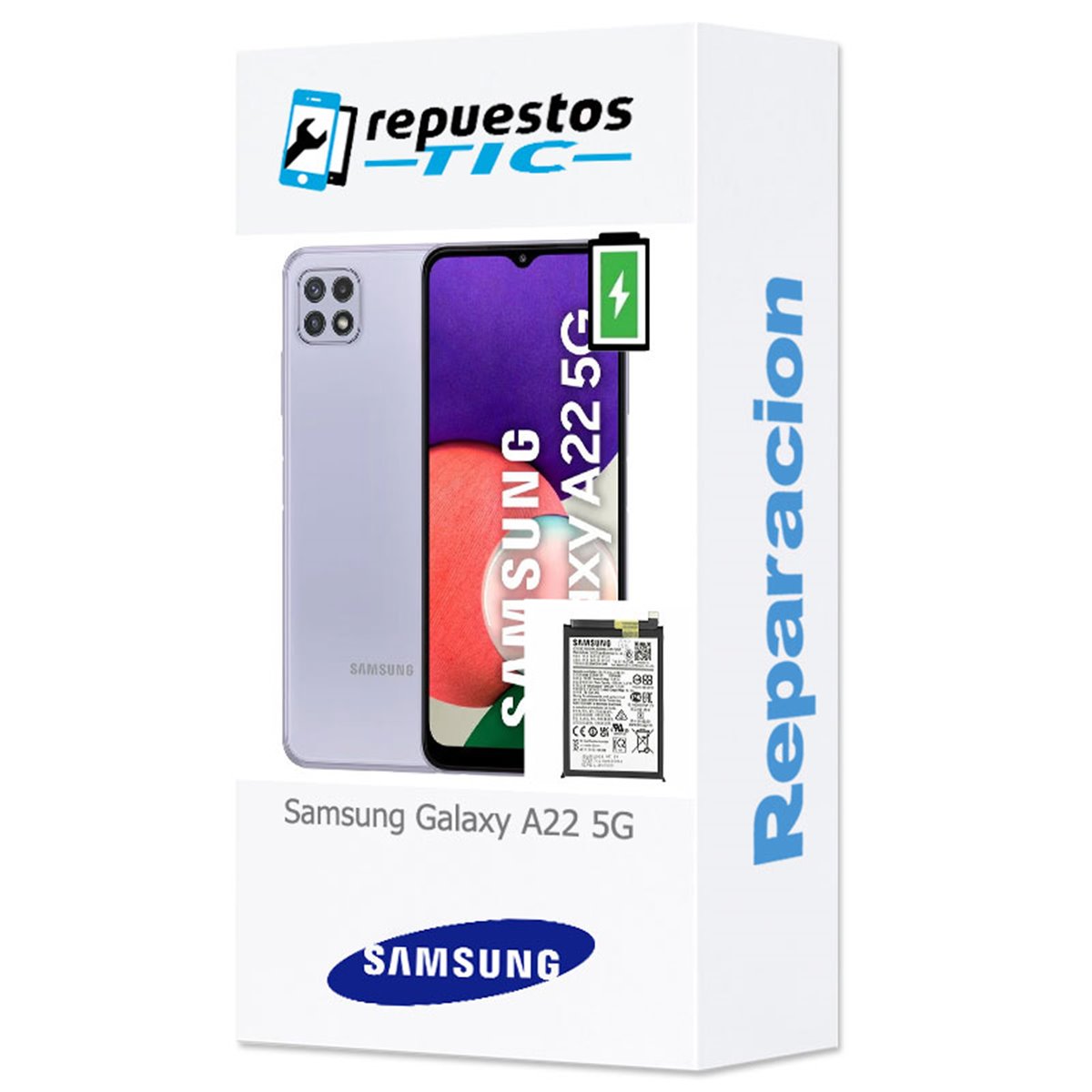 Cambio bateria original Samsung Galaxy A22 5G A226 Service Pack