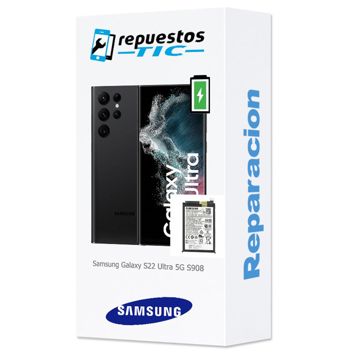 Cambio bateria original Samsung Galaxy S22 Ultra 5G S908 Service Pack