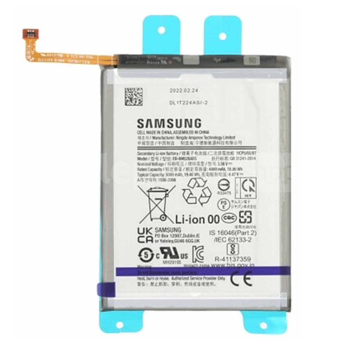Bateria original Samsung Galaxy M23 M236B Service Pack 