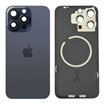 Tapa trasera iPhone 15 Pro Max (con lente) y soporte metal (Azul)