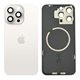 Tapa trasera iPhone 15 Pro (con lente) y soporte metal (blanco)