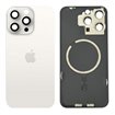 Tapa trasera iPhone 15 Pro (con lente) y soporte metal (blanco)