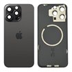 Tapa trasera iPhone 15 Pro (con lente) y soporte metal (negro)