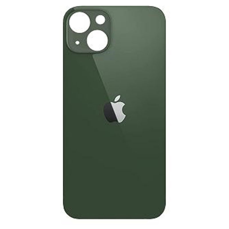 Tapa trasera iPhone 13 Mini verde (facil instalacion)