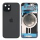 Tapa trasera iPhone 15 (con lente) y soporte metal (negra)