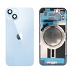 Tapa trasera iPhone 15 (con lente) y soporte metal (azul)