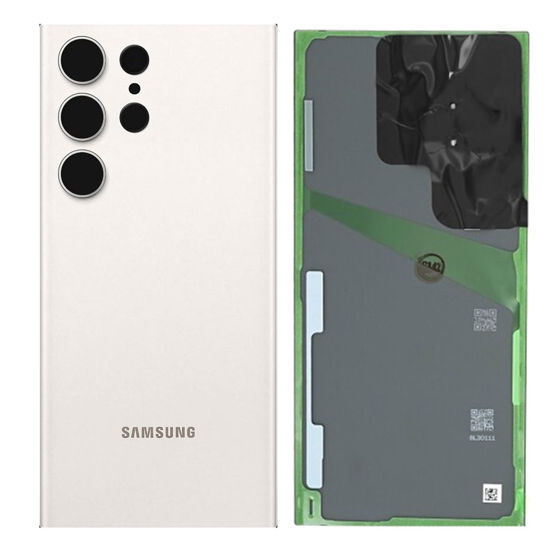 Tapa trasera original Samsung Galaxy S23 Ultra 5G S918 Blanco