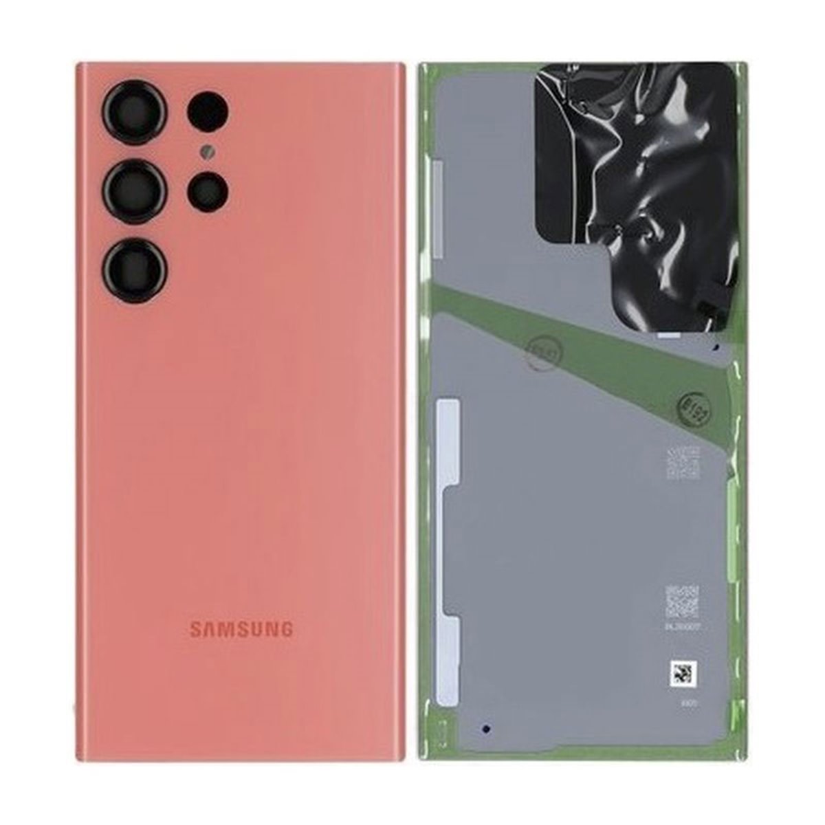 Tapa trasera original Samsung Galaxy S23 Ultra 5G S918 Rojo
