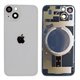 Tapa trasera con marco iPhone 14 (facil instalacion) Blanco
