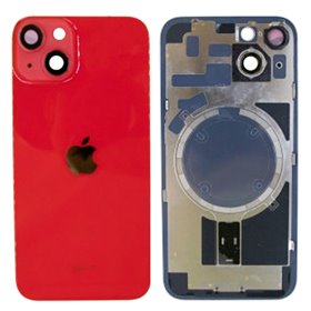Tapa trasera con marco iPhone 14 (facil instalacion) Rojo