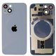 Tapa trasera con marco iPhone 14 (facil instalacion) Azul