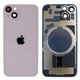 Tapa trasera con marco iPhone 14 (facil instalacion) Purpura