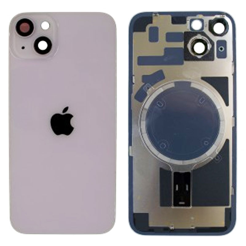 Tapa trasera con marco iPhone 14 (facil instalacion) Purpura