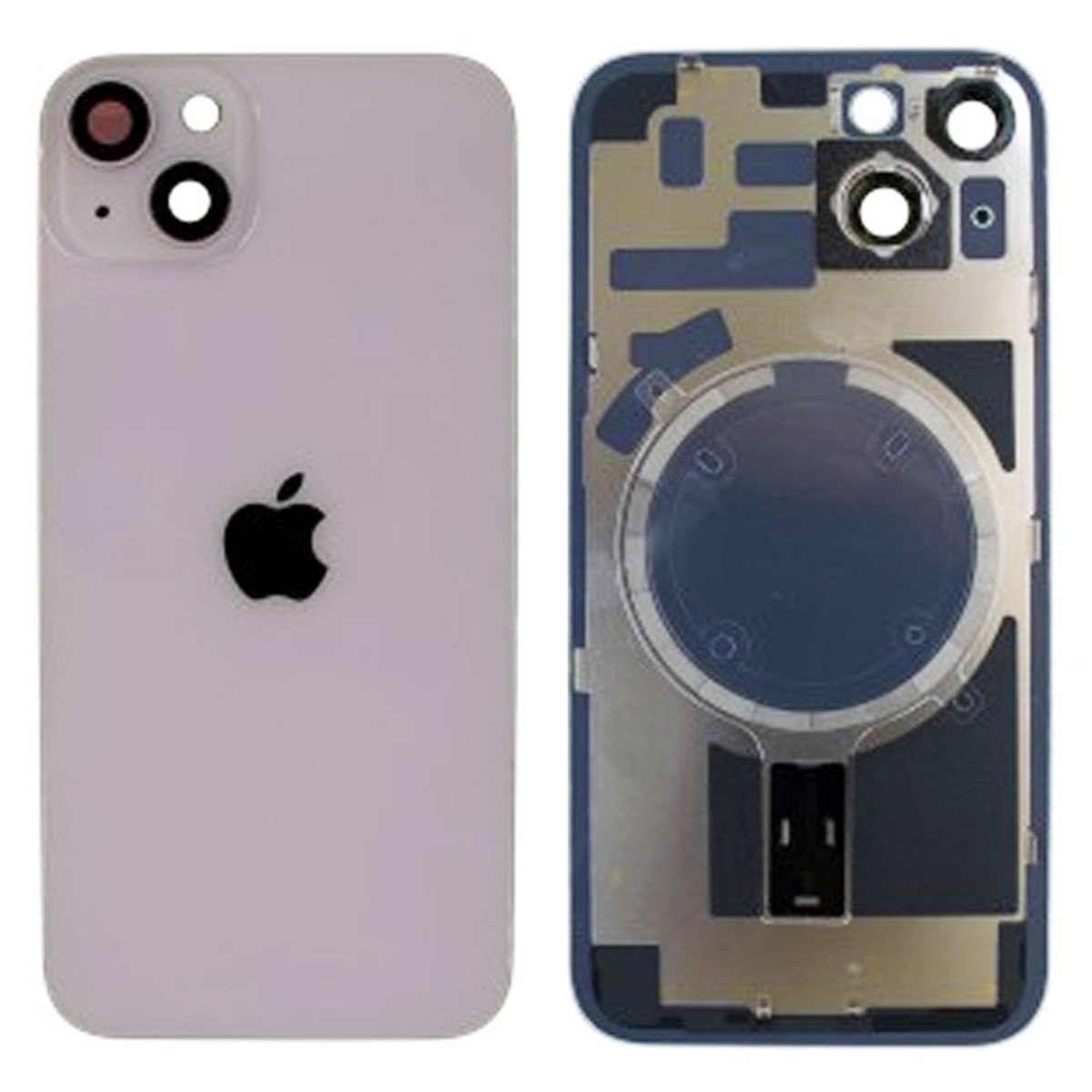 Tapa trasera con marco iPhone 14 (facil instalacion) Purpura