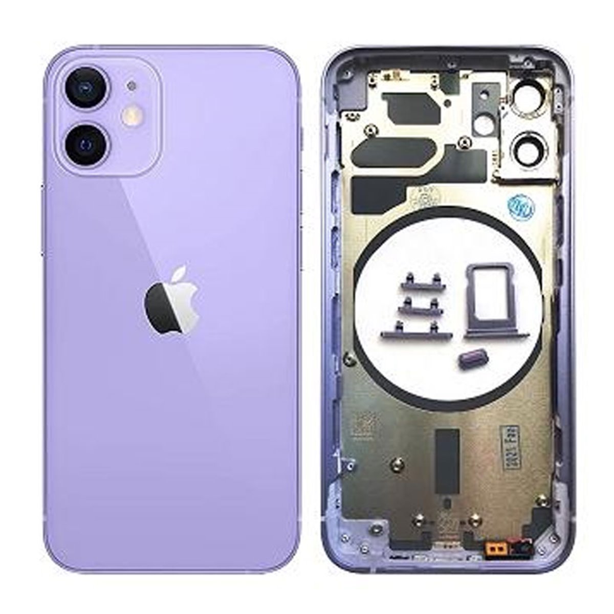 Chasis iPhone 12 (sin componentes) Purpura