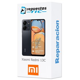 Cambio Pantalla original Xiaomi Redmi 13C Service Pack Negra