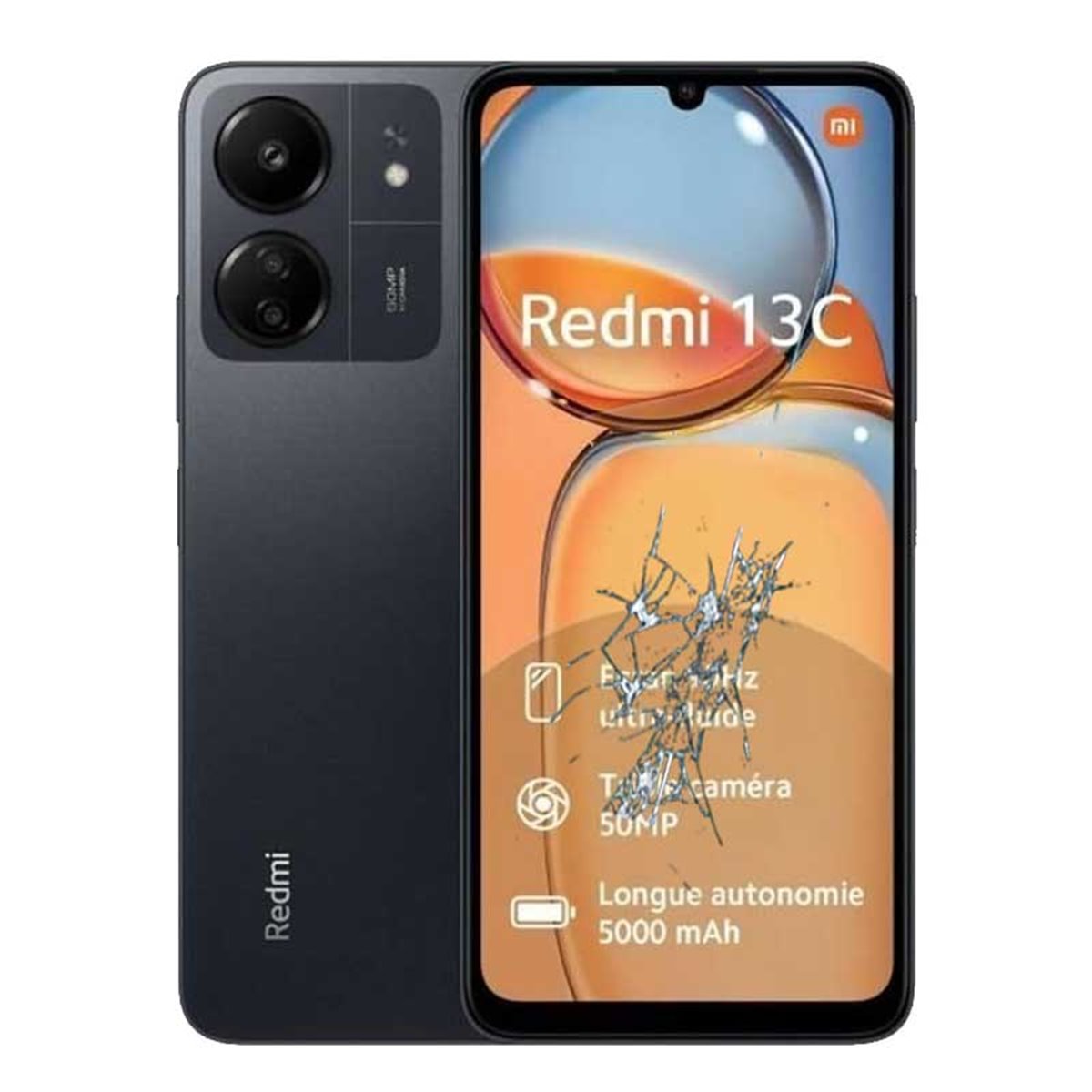 Cambio Pantalla original Xiaomi Redmi 13C Service Pack Negra