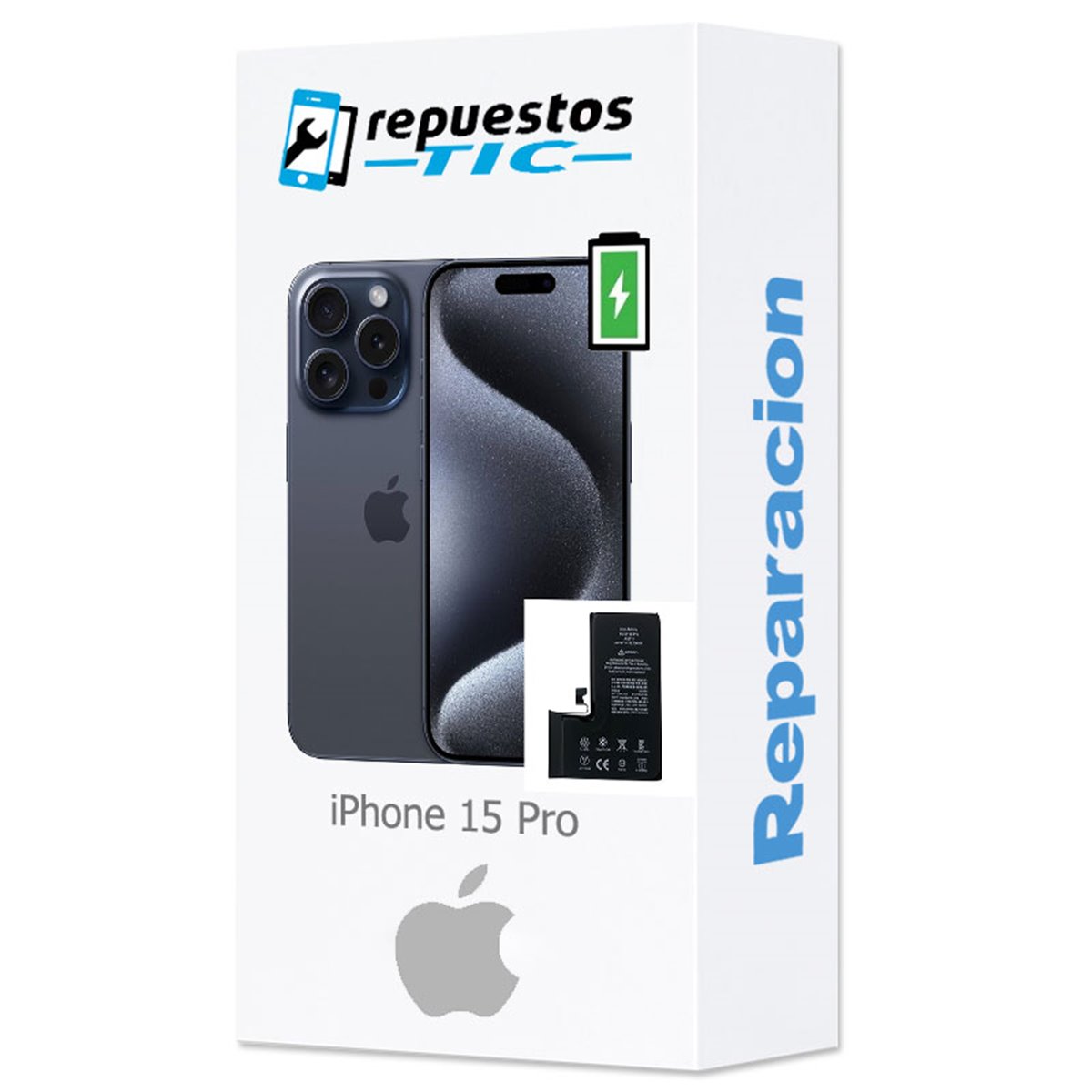 Cambio Bateria iPhone 15 Pro calidad Premium 