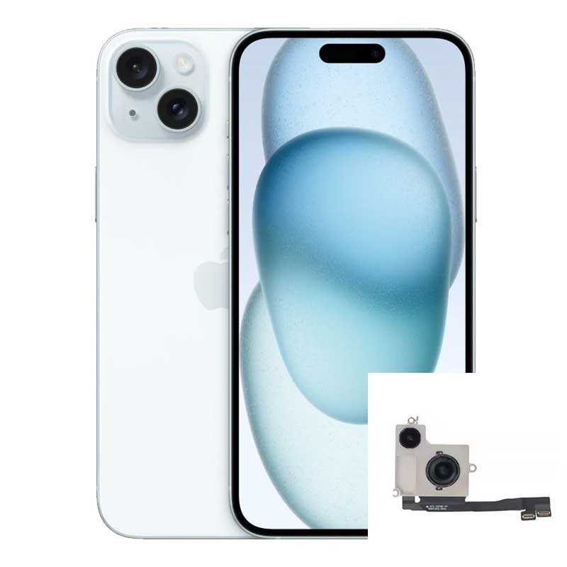 Cambio Camara trasera iPhone 15 Plus 