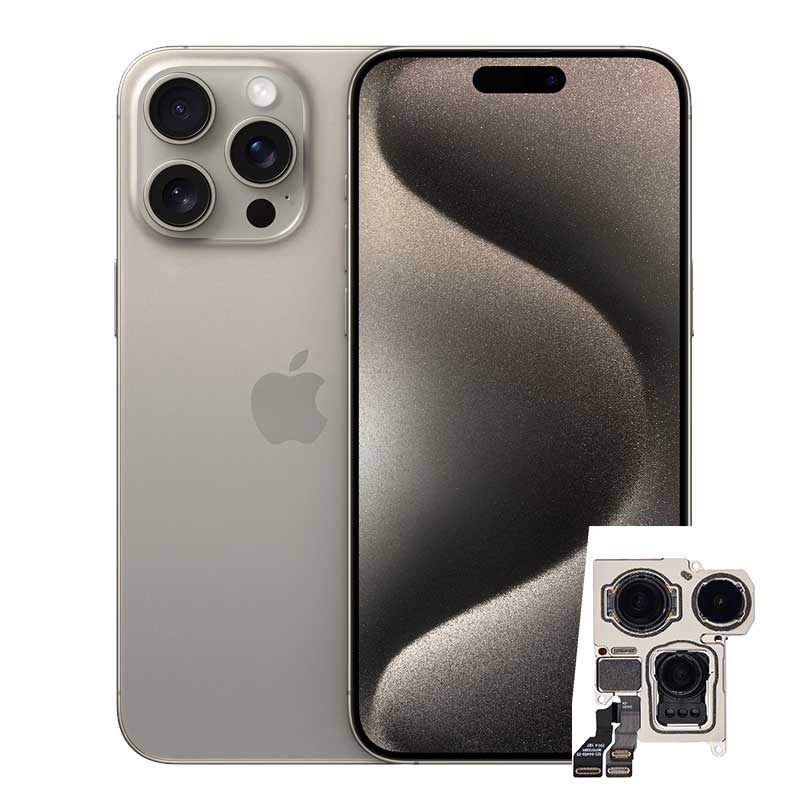 Cambio Camara trasera iPhone 15 Pro Max 