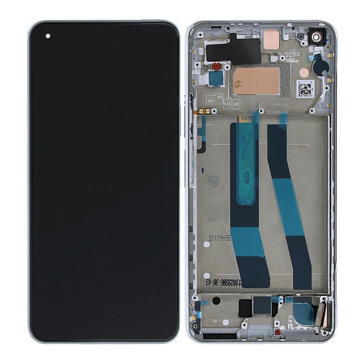 Pantalla original Xiaomi Mi 11 Lite 5G NE Service Pack Plata