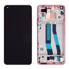 Pantalla original Xiaomi Mi 11 Lite 4G Service Pack Rosa