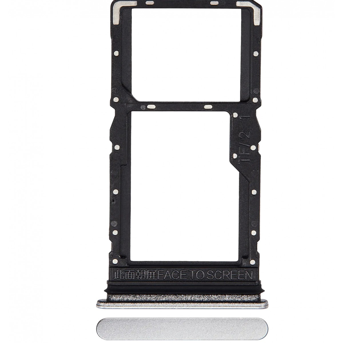 Bandeja SIM Micro SD Xiaomi Redmi 12 4G Plata