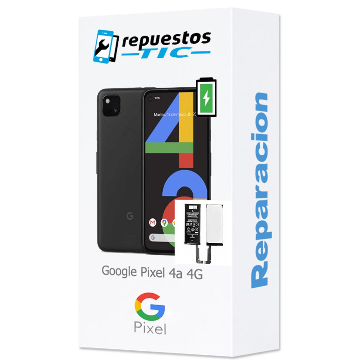 Cambio Bateria Google Pixel 4a 4G calidad Premium 