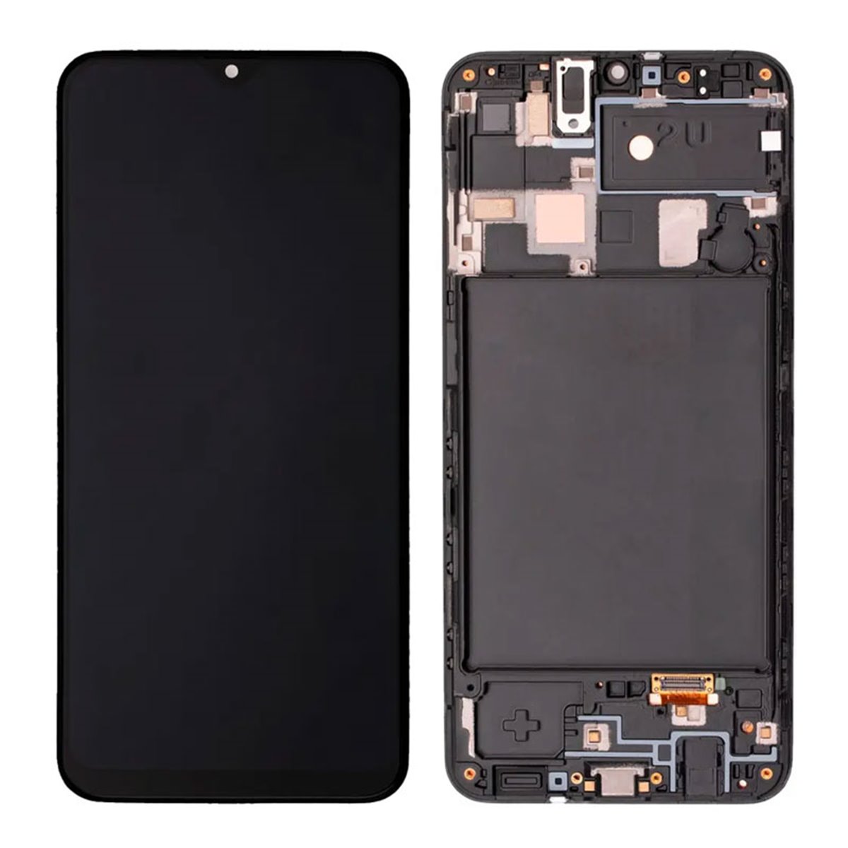 Pantalla Samsung Galaxy A20 A205 completa con marco Negra