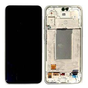 Pantalla Samsung Galaxy A36 5G A366 OLED amarilla con marco