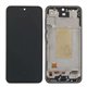 Pantalla Samsung Galaxy A36 5G A366 OLED negra con marco