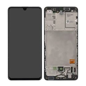 Pantalla Samsung Galaxy A41 A415 OLED negra con marco