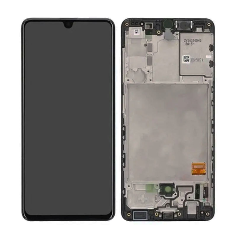 Pantalla Samsung Galaxy A41 A415 OLED negra con marco