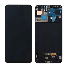 Pantalla Samsung Galaxy A50 A505 OLED negra con marco
