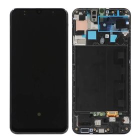 Pantalla Samsung Galaxy A50s A507 OLED negra con marco