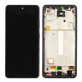 Pantalla Samsung Galaxy A52 4G A525/ A52 5G A526B OLED negra con marco